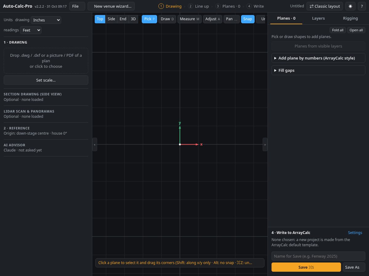 Landing-page snapshot of autocalcpro.app