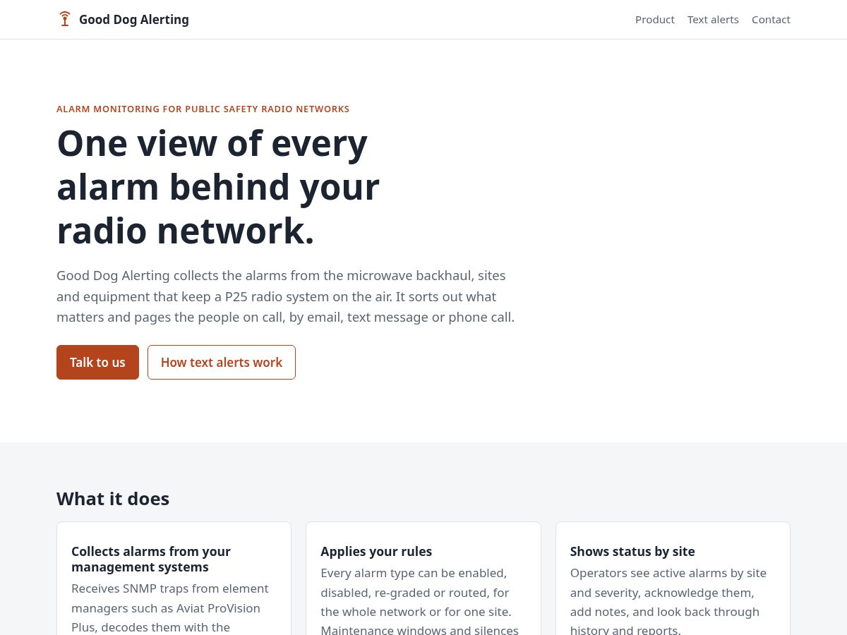 Landing-page snapshot of blacklabtech.org