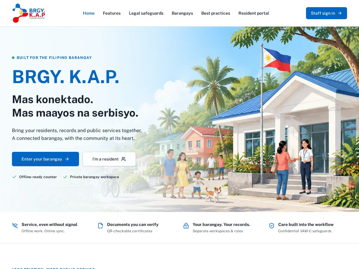 Landing-page snapshot of brgykap.com