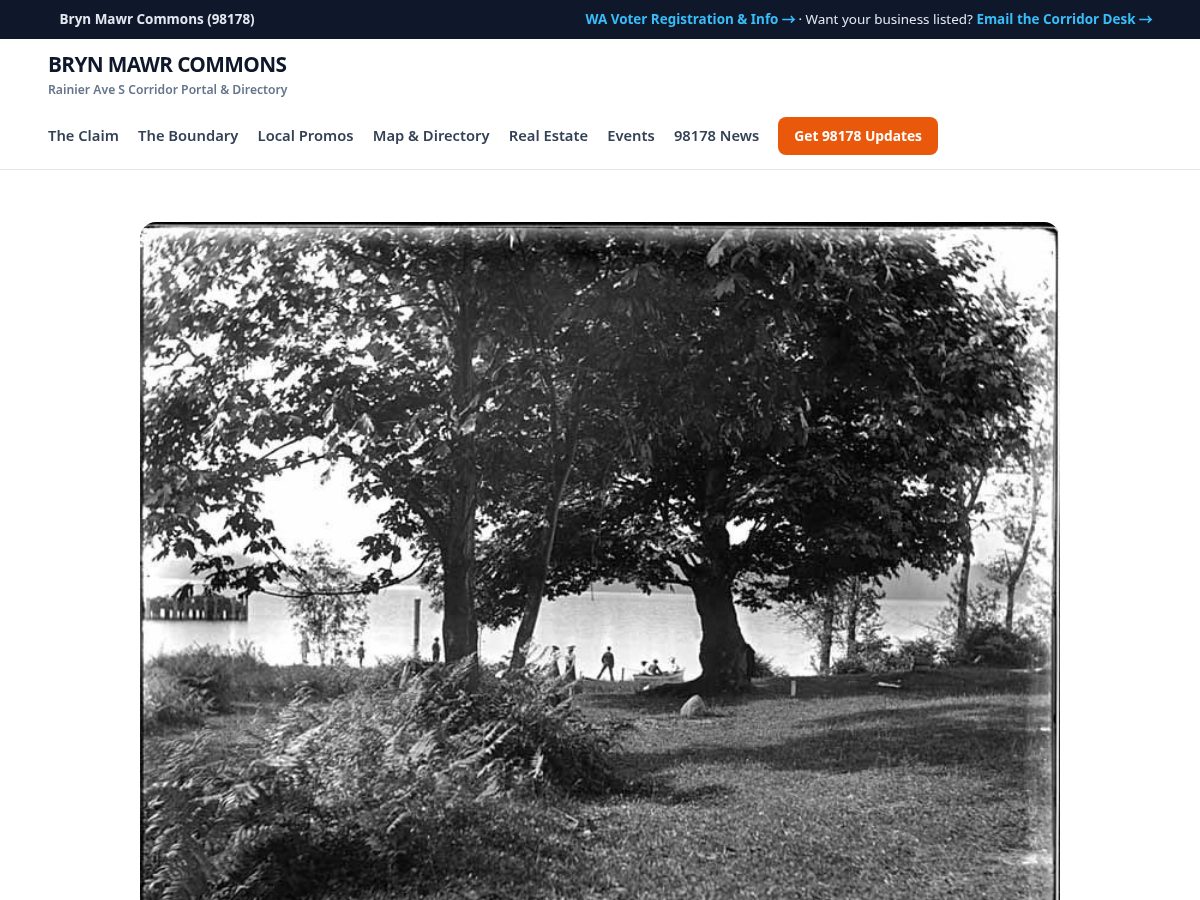 Landing-page snapshot of brynmawrcommons.com