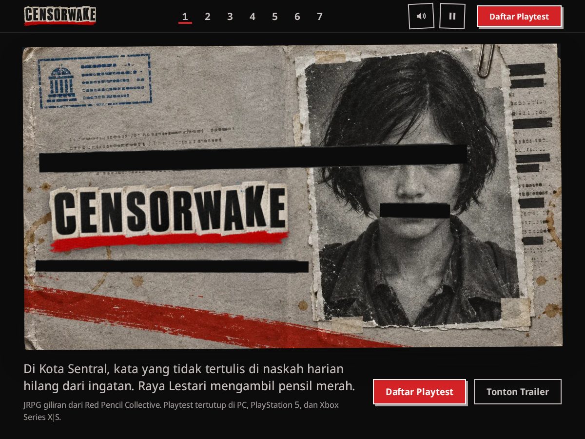 Landing-page snapshot of censorwake.com