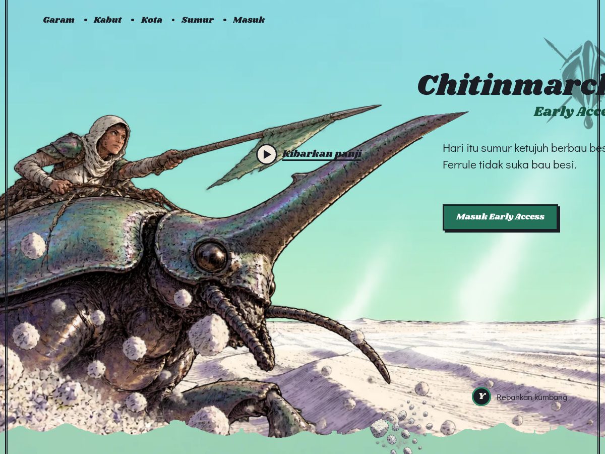 Landing-page snapshot of chitinmarch.com