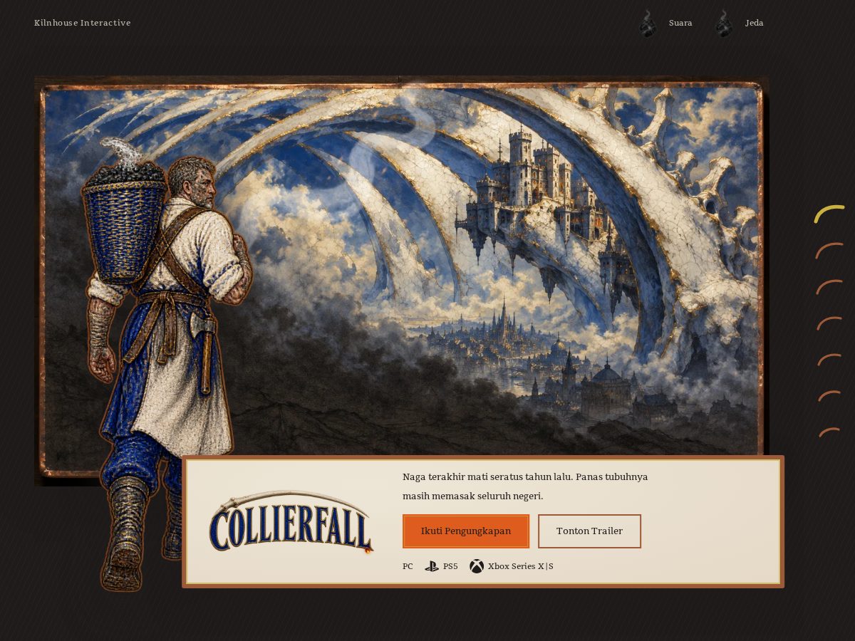 Landing-page snapshot of collierfall.com