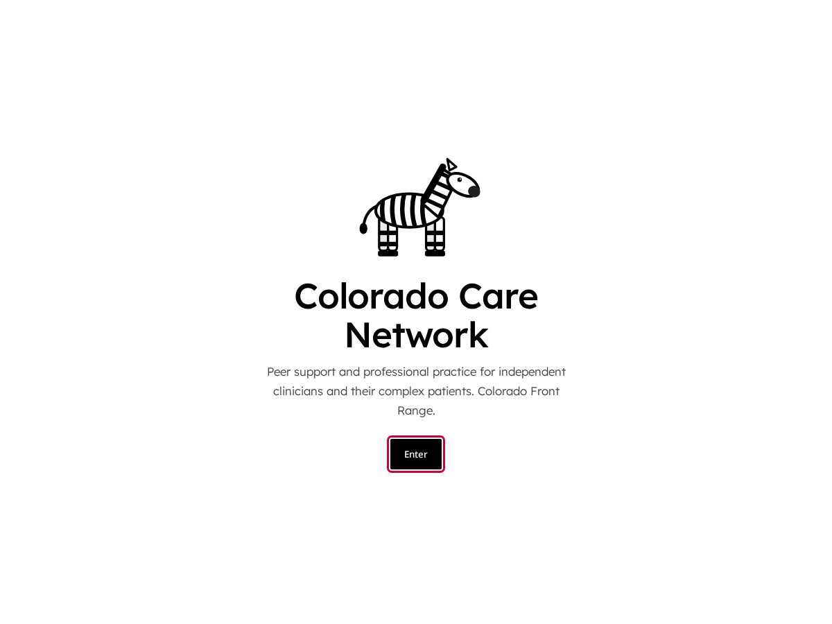 Landing-page snapshot of coloradocarenetwork.com