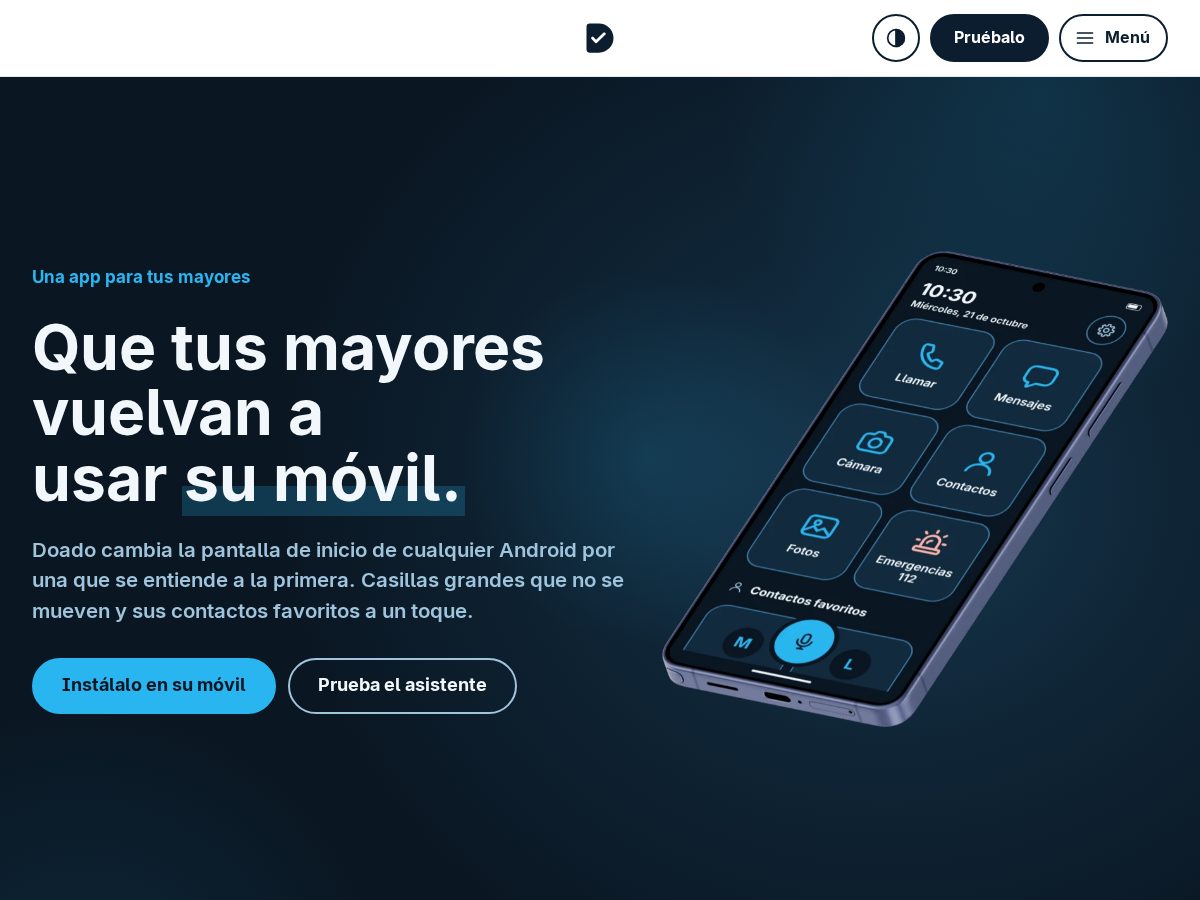 Landing-page snapshot of doadoapp.com