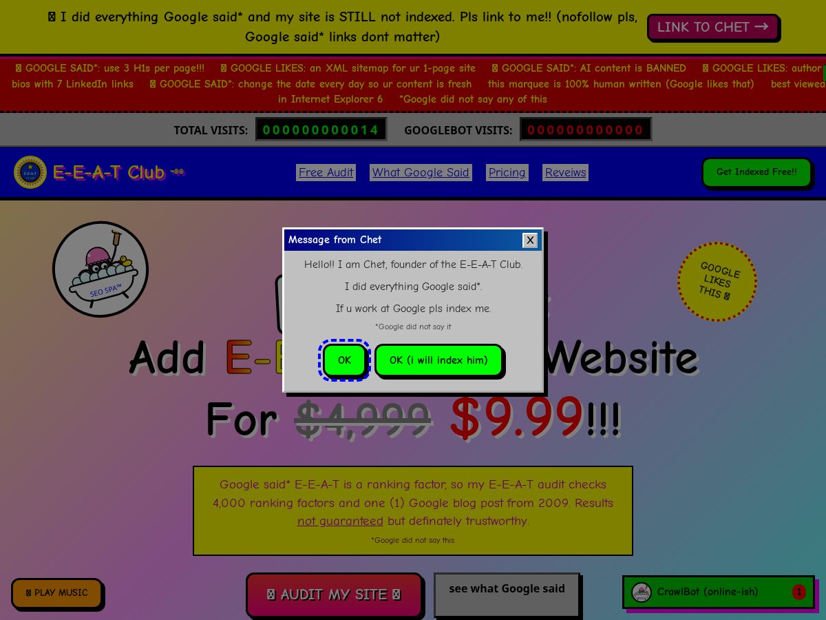 Landing-page snapshot of eeat.club