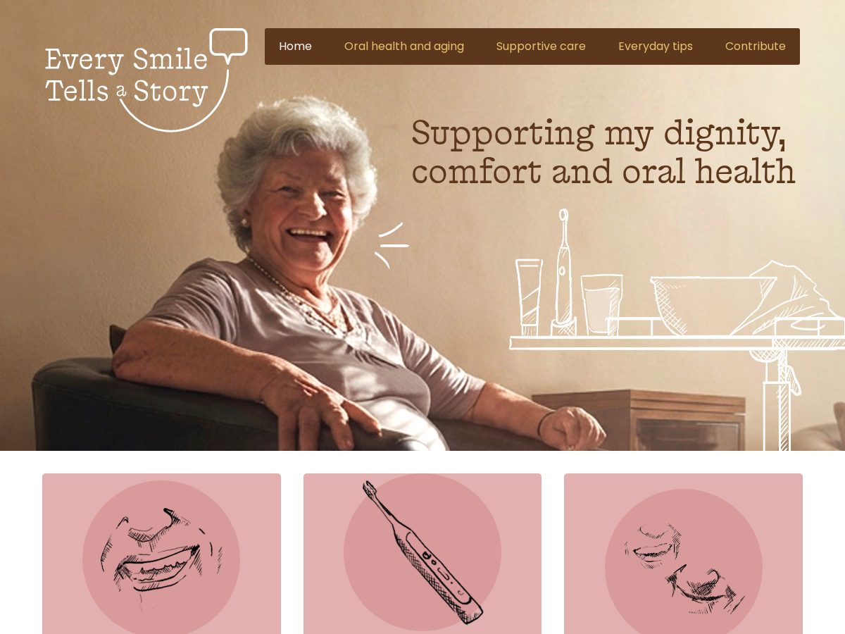 Landing-page snapshot of everysmileresearch.com