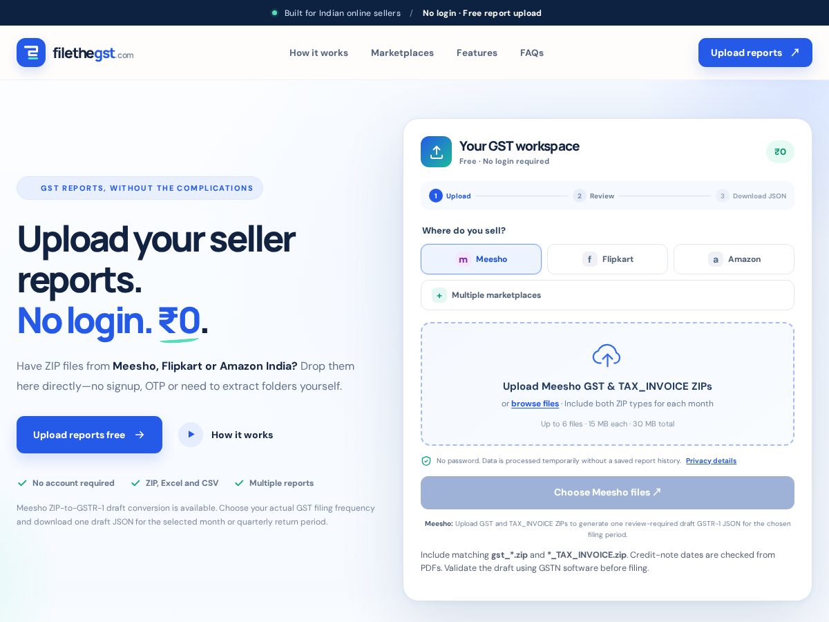 Landing-page snapshot of filethegst.com