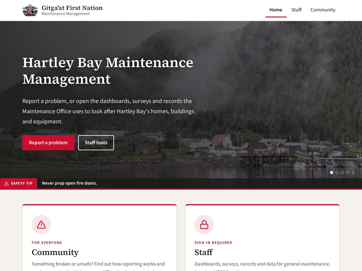 Landing-page snapshot of gfnmaintenancemanagement.org
