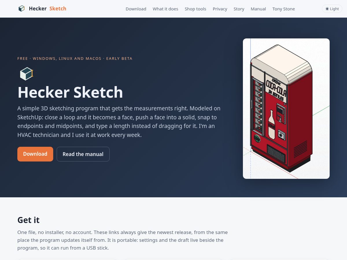 Landing-page snapshot of heckersketch.com