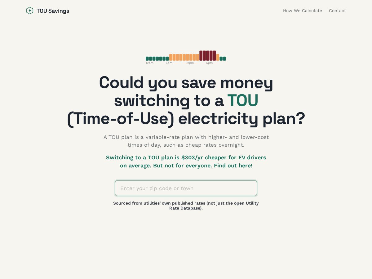 Landing-page snapshot of istoucheaper.com