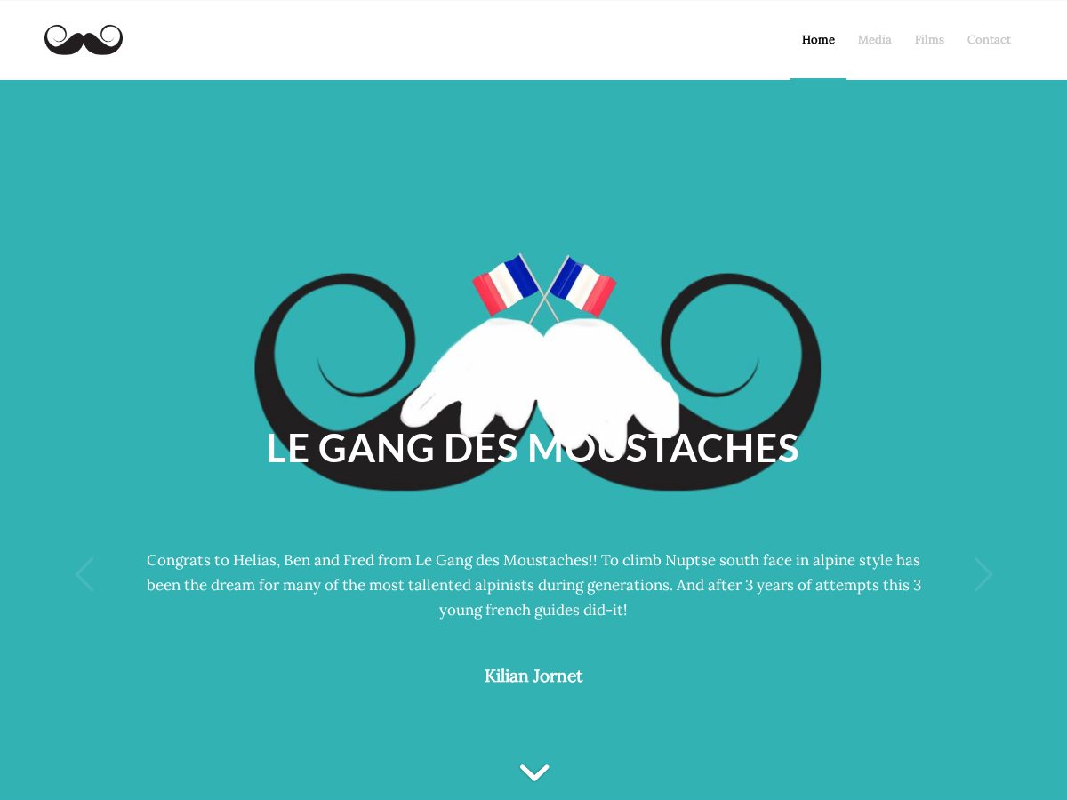 Landing-page snapshot of legangdesmoustaches.com