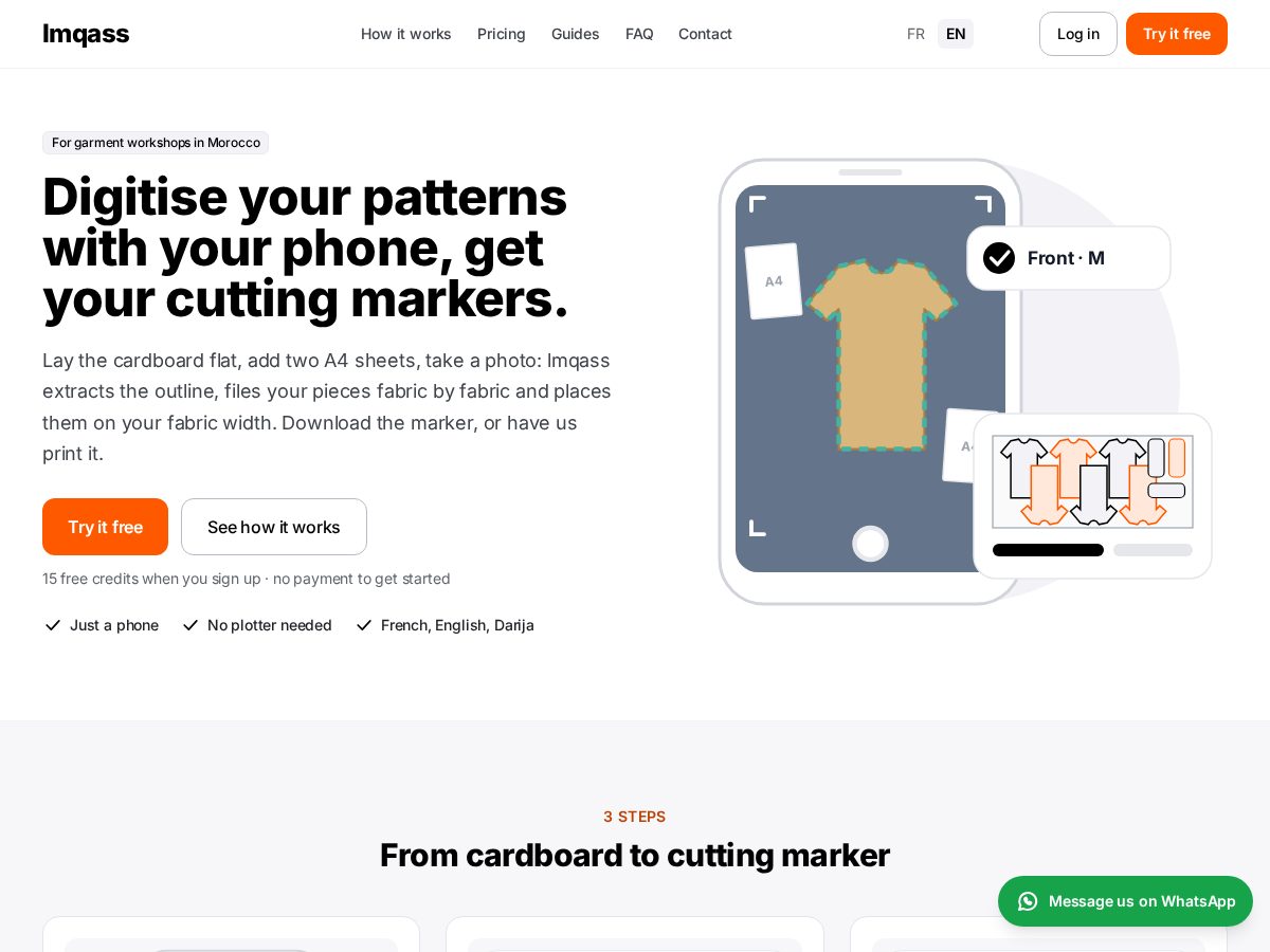 Landing-page snapshot of lmqass.com