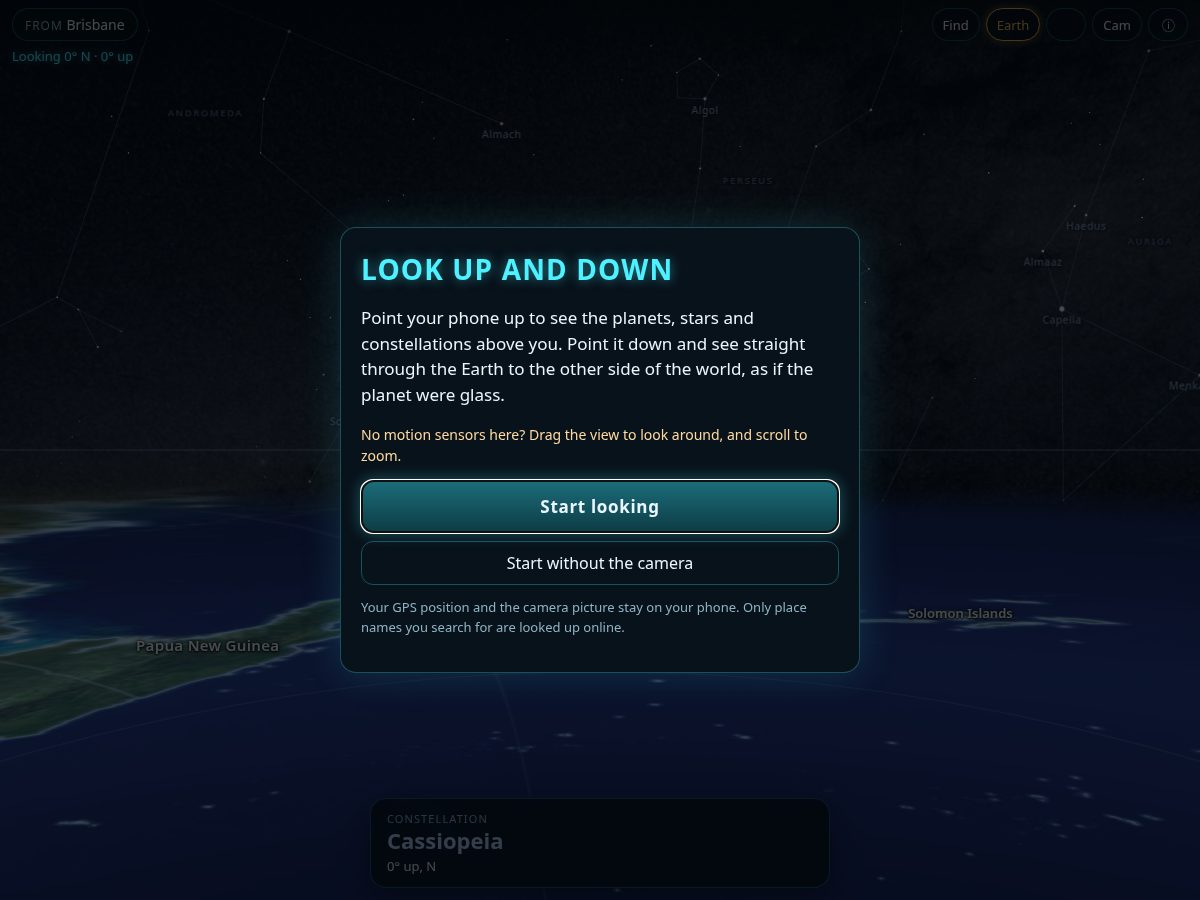 Landing-page snapshot of lookupanddown.com