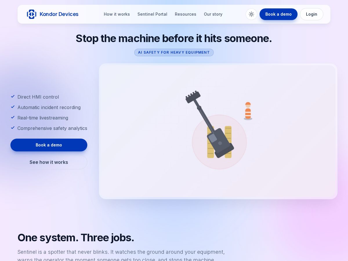 Landing-page snapshot of meetkondordevices.com