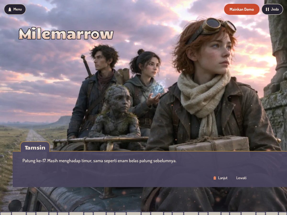 Landing-page snapshot of milemarrow.com