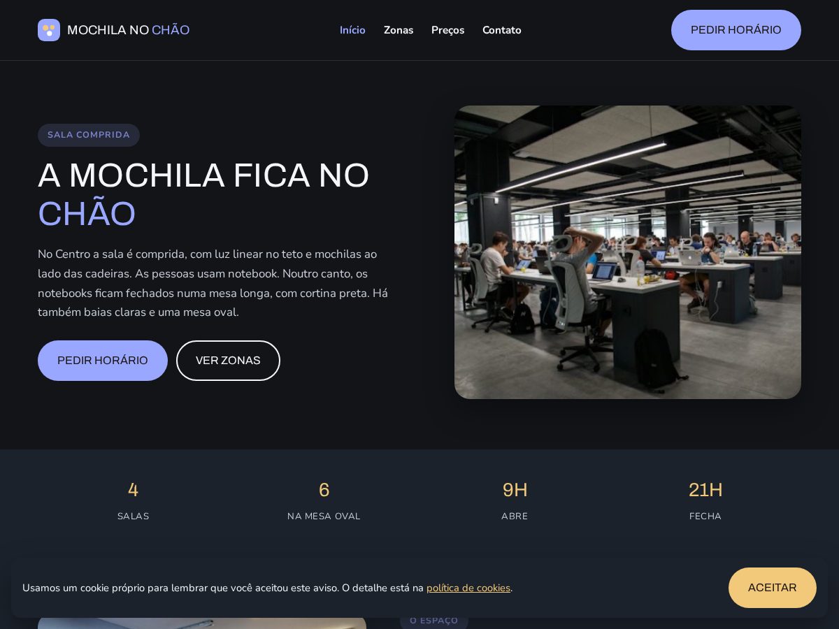 Landing-page snapshot of mochilaaanachao.com