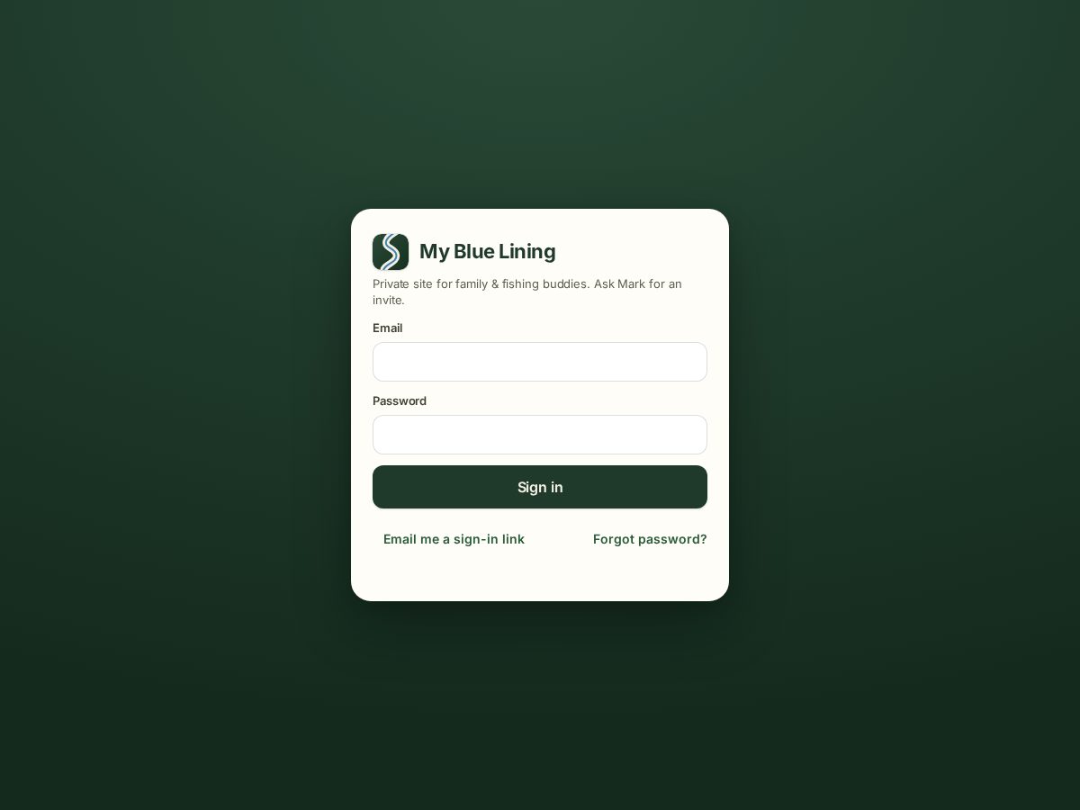 Landing-page snapshot of mybluelining.com