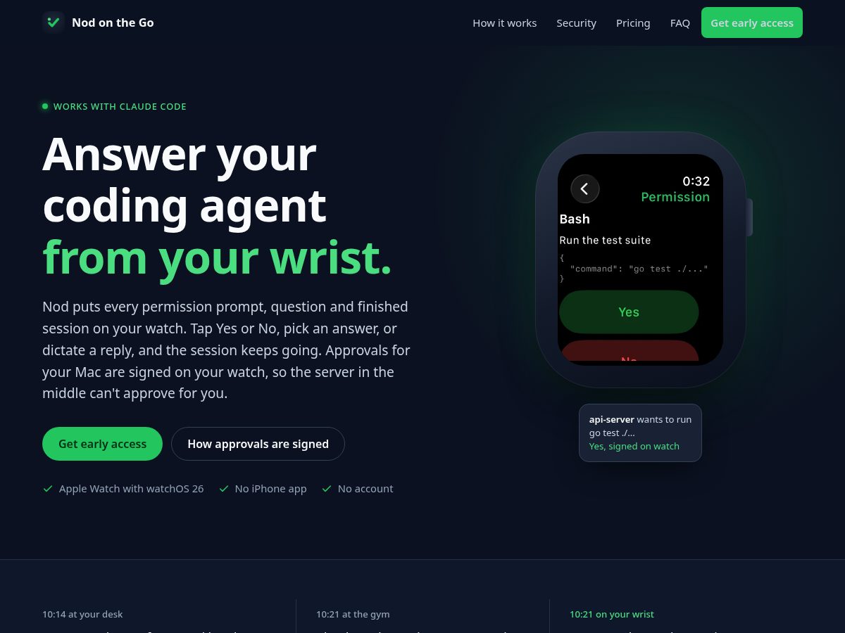 Landing-page snapshot of nodonthego.com
