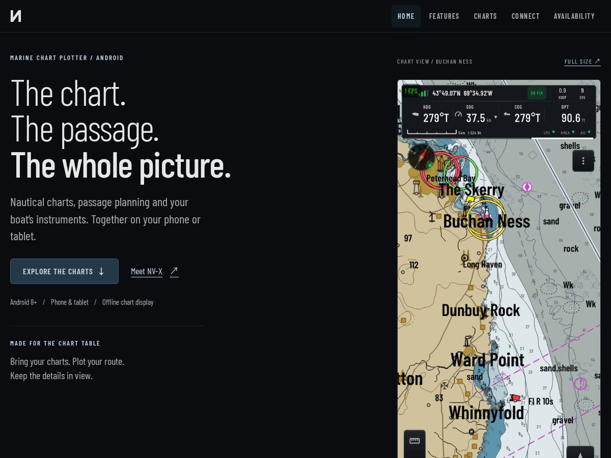 Landing-page snapshot of nvx-marine.app