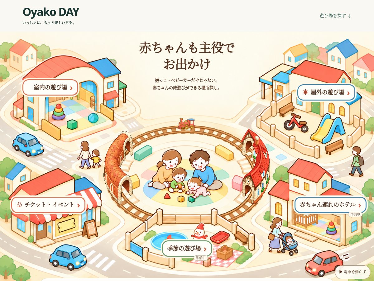 Landing-page snapshot of oyakoday.com
