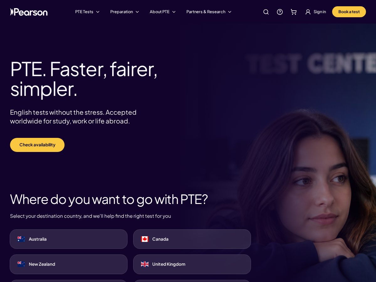 Landing-page snapshot of pearrsonpte.com