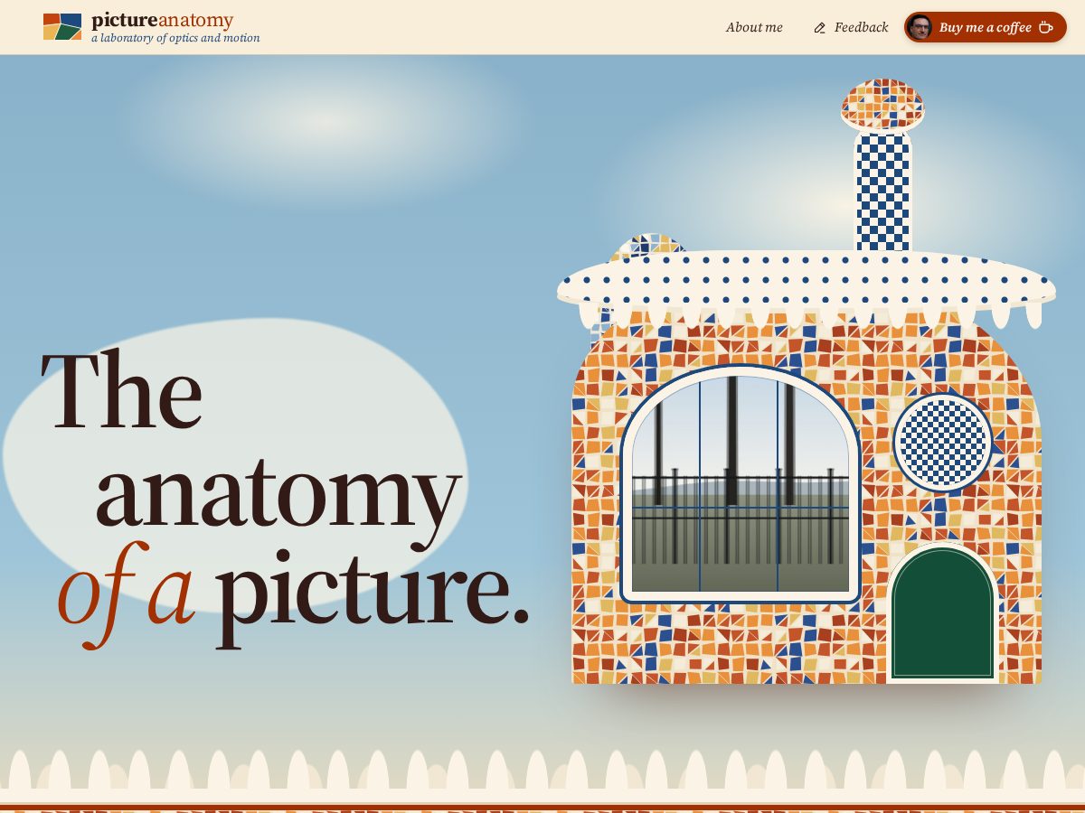Landing-page snapshot of pictureanatomy.com