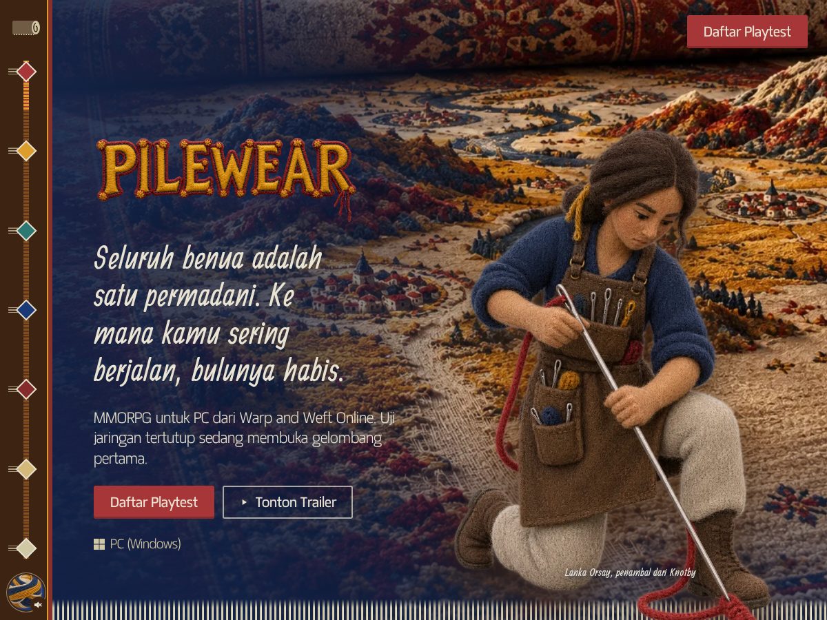 Landing-page snapshot of pilewear.com
