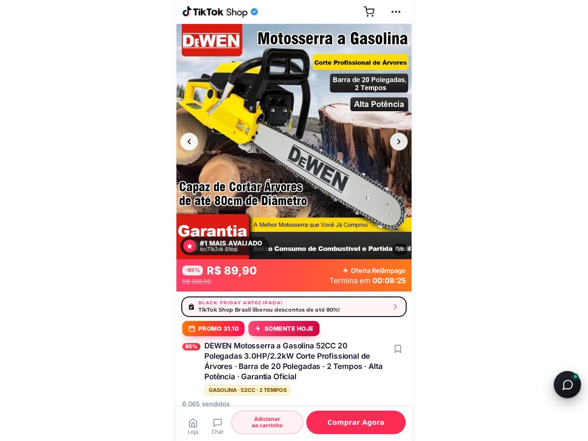 Landing-page snapshot of promodamotoserra.online