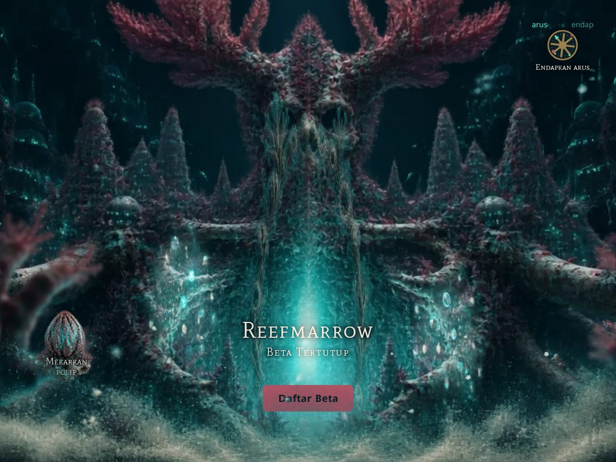 Landing-page snapshot of reefmarrow.com