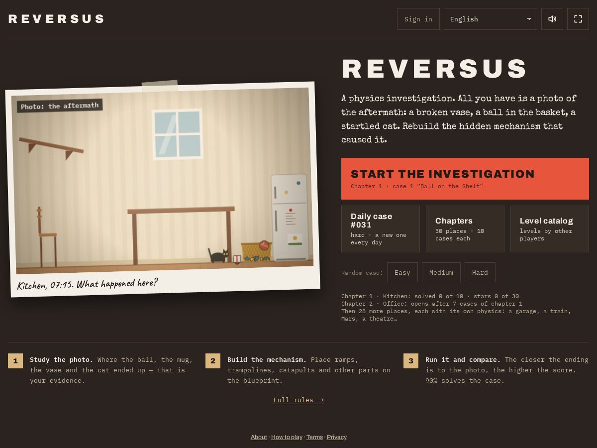 Landing-page snapshot of reversusgame.com