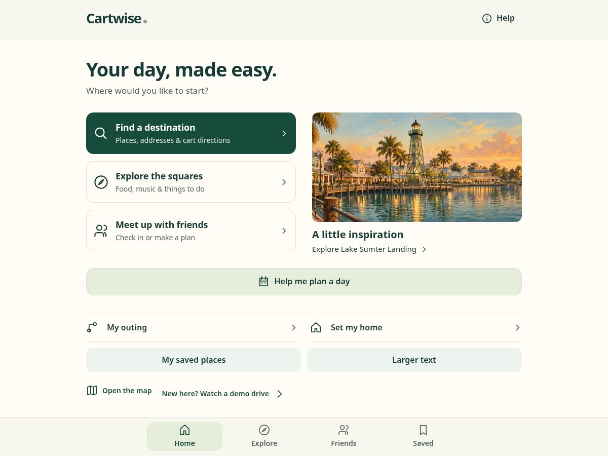 Landing-page snapshot of ridecartwise.app