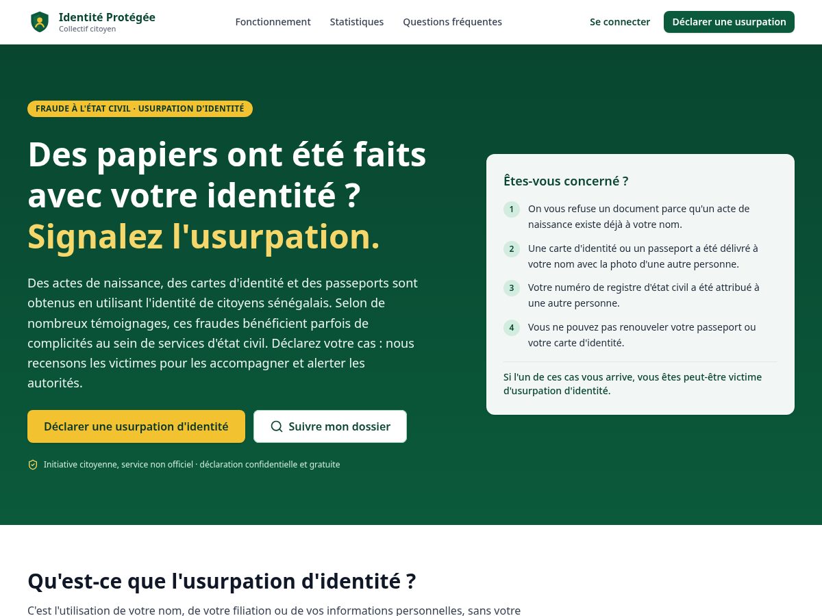 Landing-page snapshot of samapapier.com