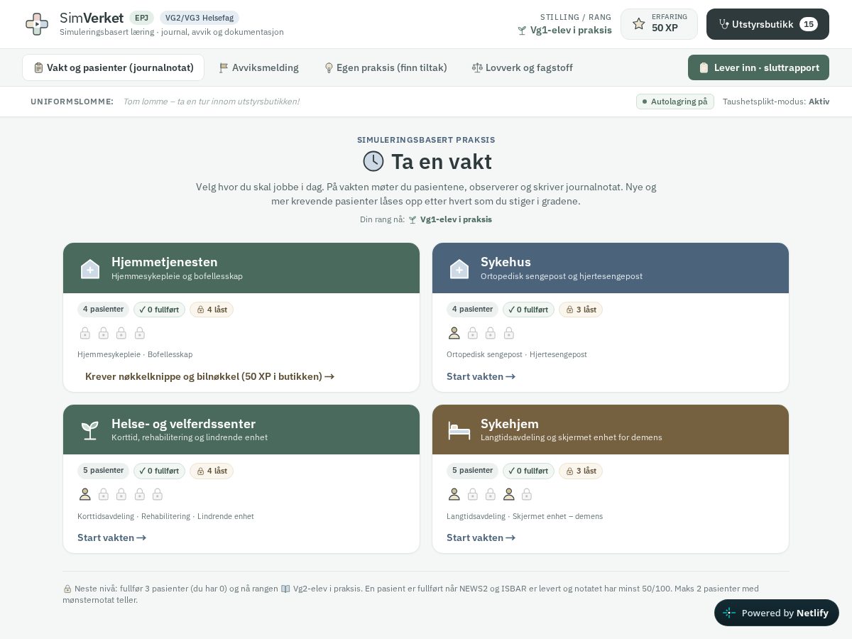 Landing-page snapshot of simverket.online