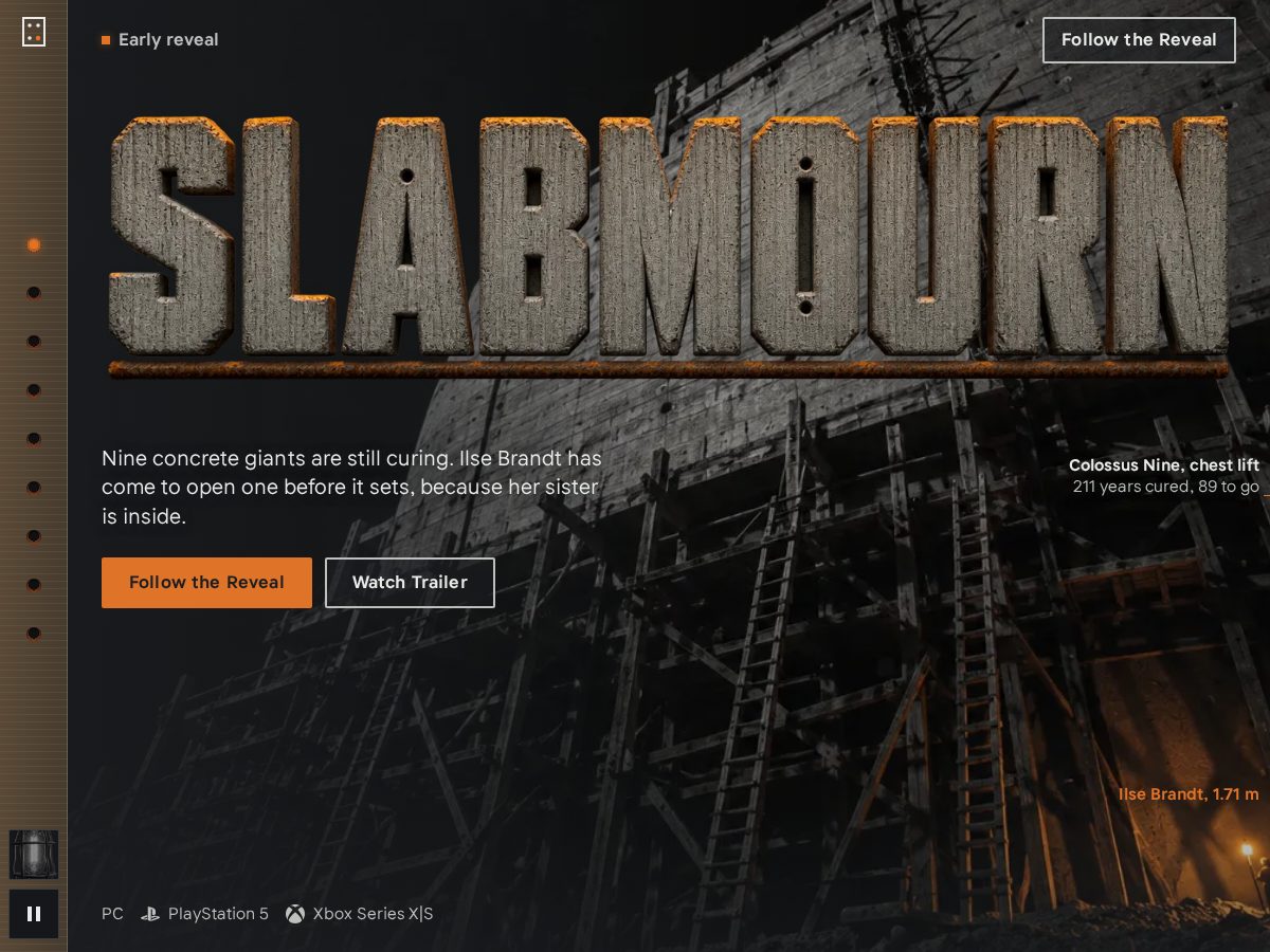 Landing-page snapshot of slabmourn.com