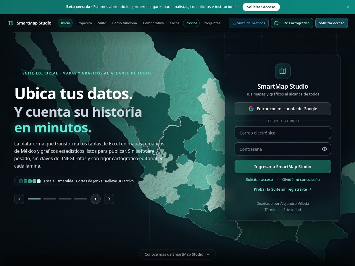 Landing-page snapshot of smartmap-studio.com