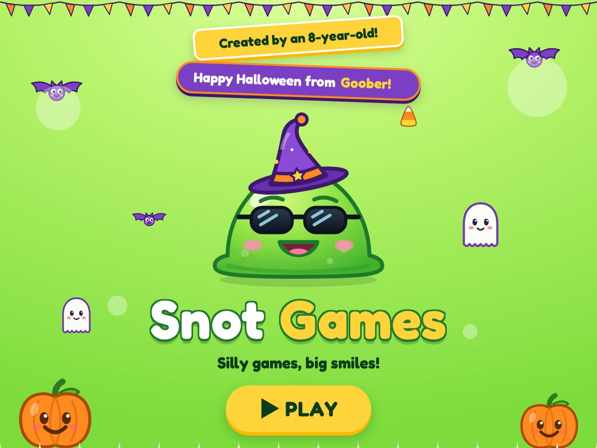 Landing-page snapshot of snotgames.com