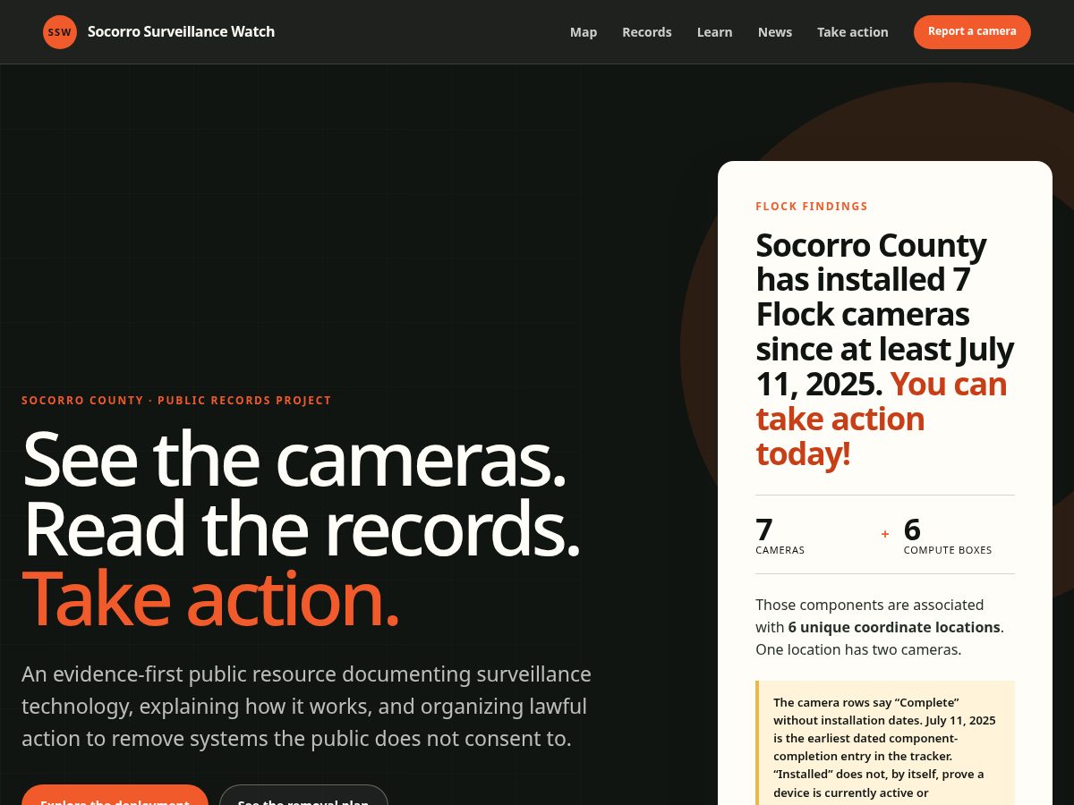 Landing-page snapshot of socorrowatchesback.com