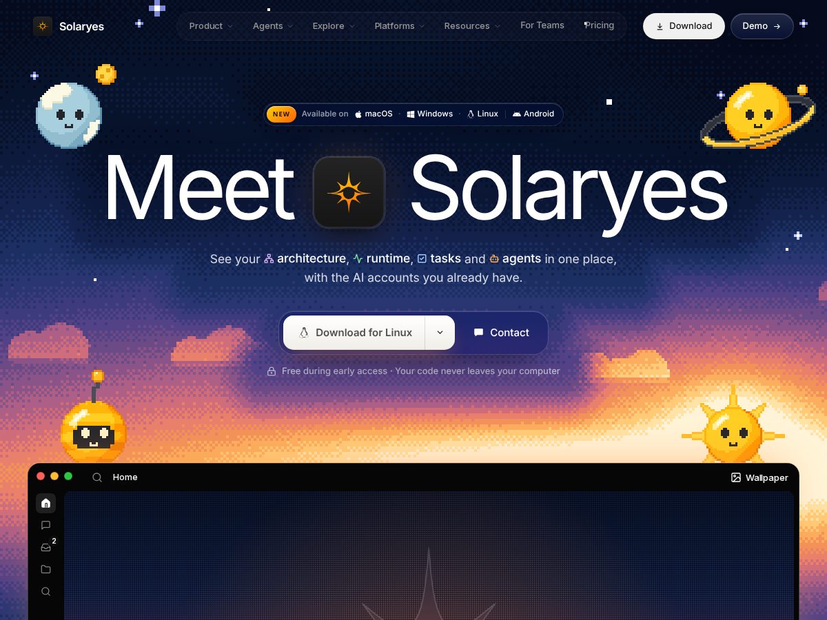 Landing-page snapshot of solaryes.app