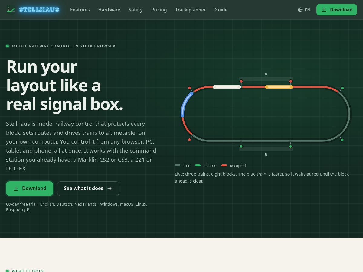 Landing-page snapshot of stellhaus.com