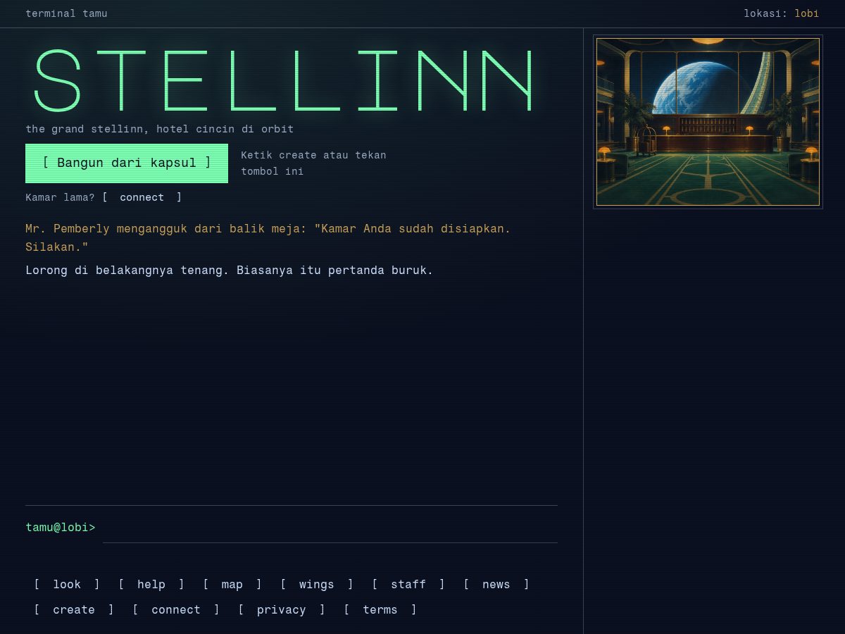 Landing-page snapshot of stellinn.com