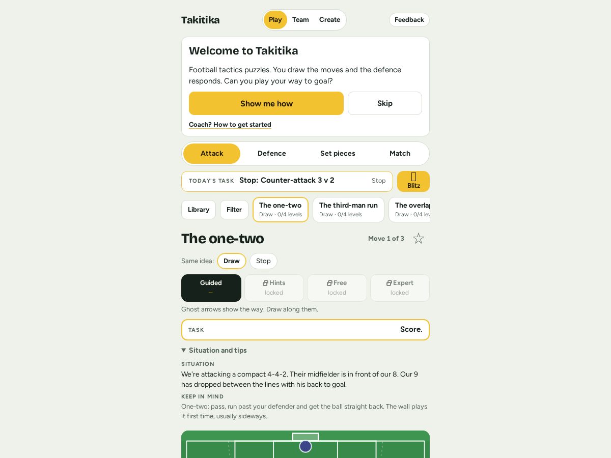 Landing-page snapshot of takitika.com