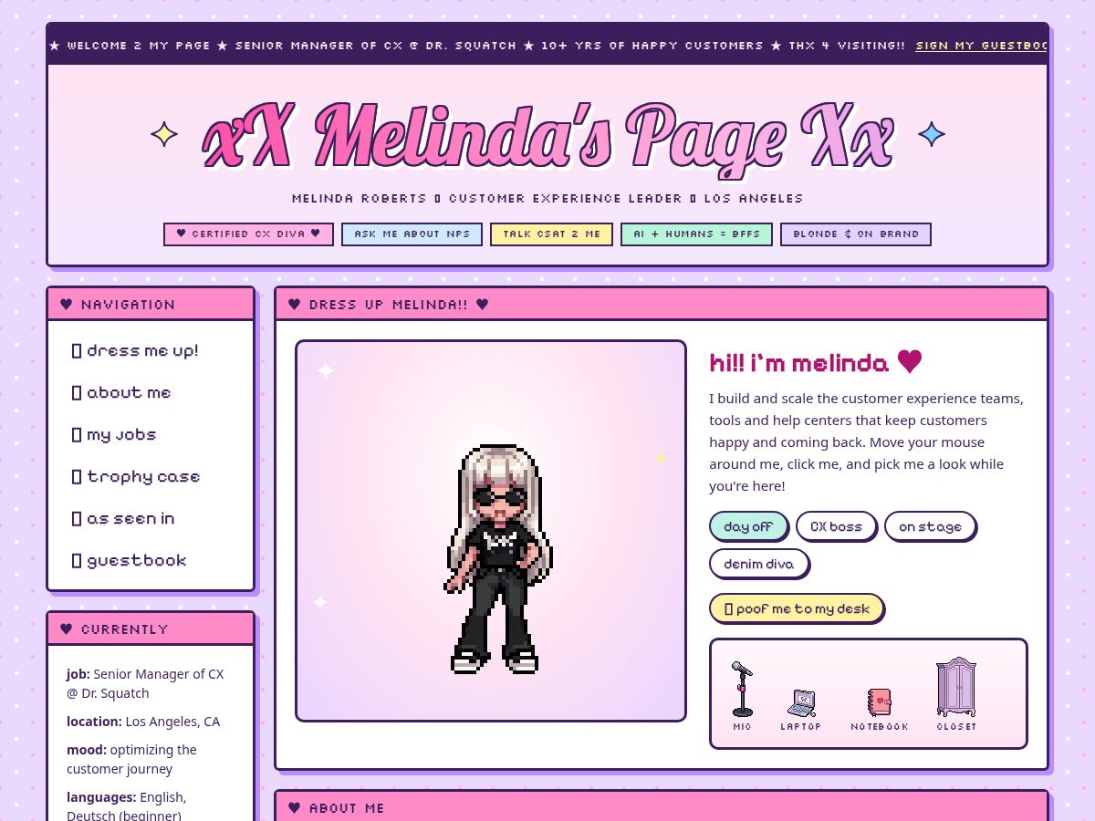 Landing-page snapshot of therealmelindaroberts.com