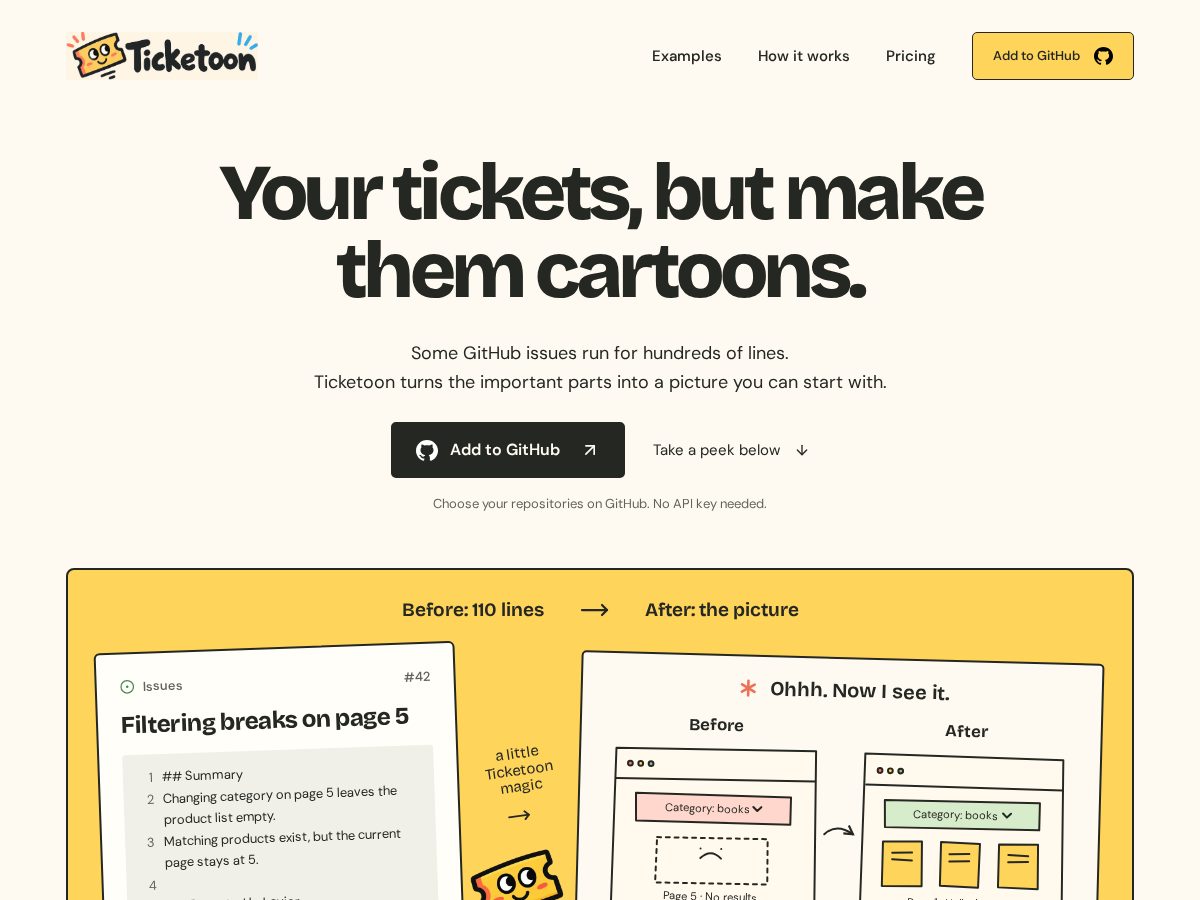 Landing-page snapshot of ticketoon.com
