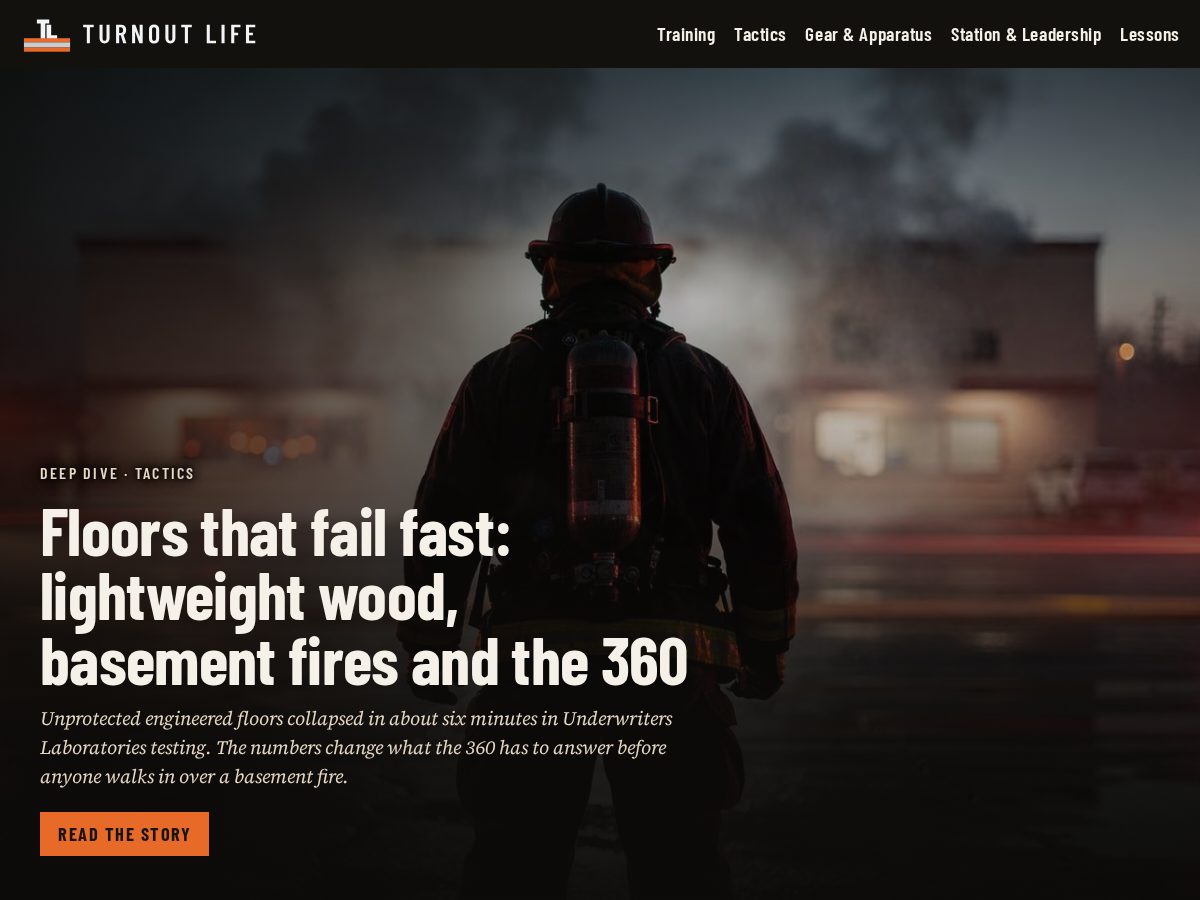 Landing-page snapshot of turnoutlife.com