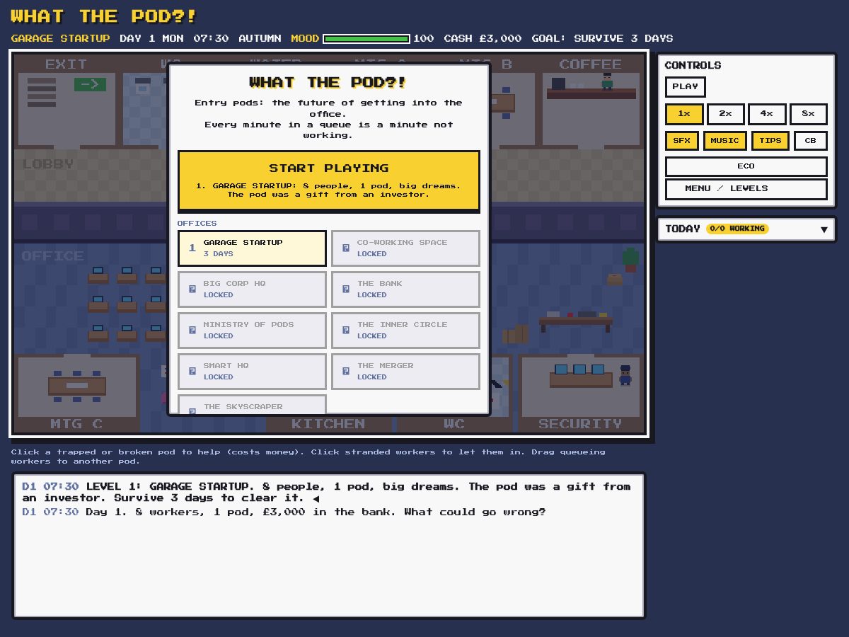 Landing-page snapshot of whatthepod.com