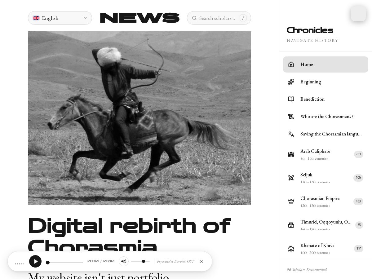 Landing-page snapshot of xorazmiy.org